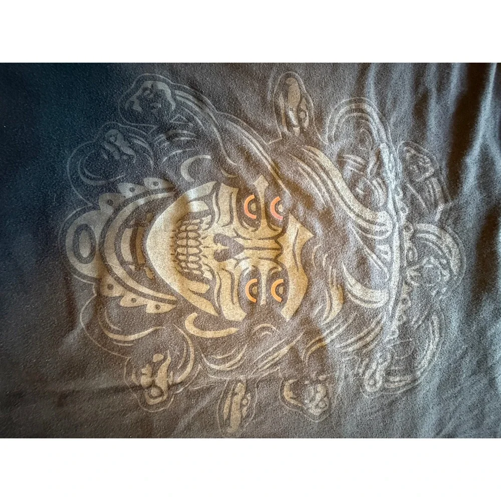 House of Earthly Delights T-Shirt Mens Large Black Good Medusa Skull Graphic